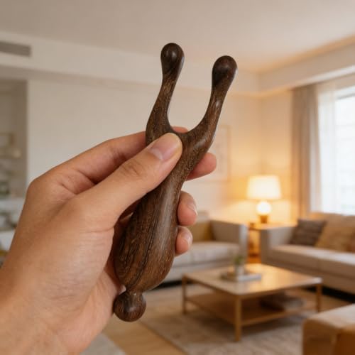Sandalwood Nose Gua Sha Tool Wooden Meridian Acupoint Massager