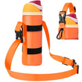 EasyAcc Water Bottle Holder Strap Sling, for Owala FreeSip 24 32 40 oz, Hydro Flask, Cirkul, Yeti, Stanley Flip, Universal Water Bottles, with Carabiner, for Walking Curise Travel (Bottle Excluded) - color: Citrus