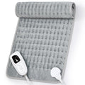 Heating Pad,Electric Heating Pad,Heating Pad for Back,Light Gray,24x12Inch - color: Silvergray, size: 24x12 Inch