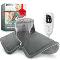 Heating Pad for Neck and Shoulders and Back, Mothers Day Gifts for Mom Wife Grandma, Birthday Gifts for Women, Weighted Neck Heating Pads, Large Heat Pad, 6 Heat Settings 4 Auto-Off, 17"x23" Steely - color: Steely