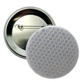 High Visibility Reflective Buttons, Silver, 2.25", Pack of 10 Pins
