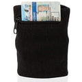 Suddora Zipper Wrist Pouch - Sweatband/Wristband Wallet for Keys, ID, Cards, Cash - color: Black