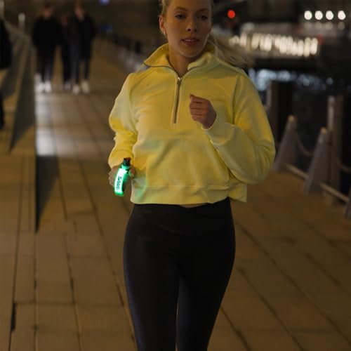 SABRE Runner Pepper Gel Spray for Running, Walking & Personal Safety - color: Pepper Gel with LED Hand Strap, Yellow