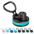 Spout Lid for Thermoflask, Takeya, Simple Modern 12-64oz Wide Mouth Bottle - color: Black+Green