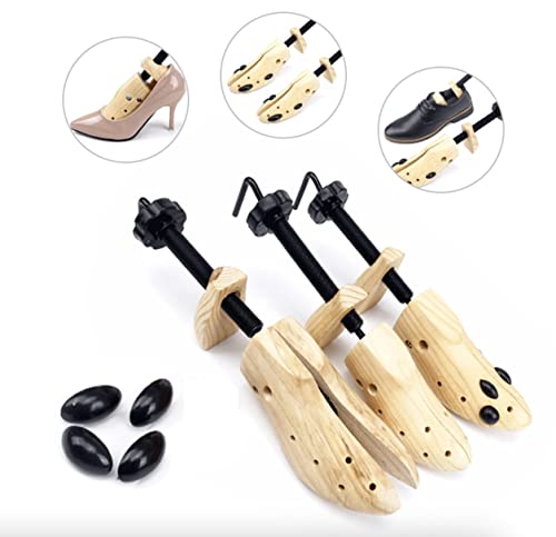 2 Way Shoe Stretchers for Men Women Large Size 9-14 Wide One Pair - Men Dress Shoes Stretcher 10 11 12 13 - XL Shoe Tree Stretcher for Men - Shoe Widener Stretcher for Women - Shoe Expanders Enlarger