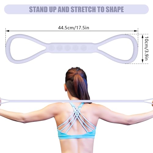 2026 Upgraded Figure 8 Resistance Band for Physical Therapy, Shoulder Back Arm Exercise Bands, 3 Resistance Levels for 15 25 35 Lb for Adult Elderly Kids