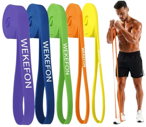 Resistance Bands Set, Pull Up Assist Bands - Stretch Resistance Band - Mobility Band Powerlifting Exercise Bands for Resistance Training, Physical Therapy, Home Workouts - color: Multicolor
