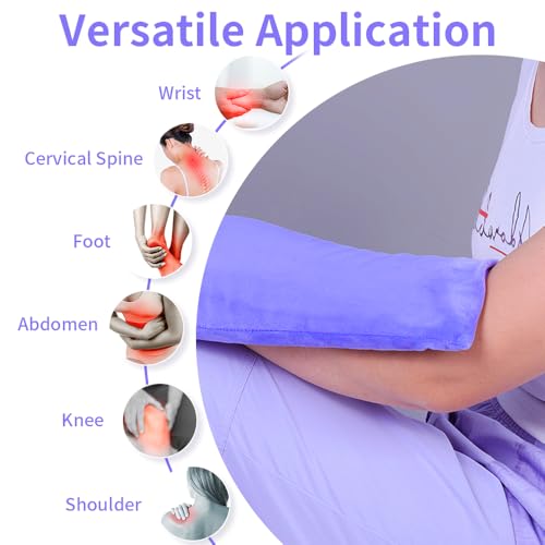UNI-GO Silica Beads Microwave Heating Pad, Violet, 6"x12" - color: Violet-6"x12"