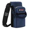NATURE PIONEOR 26-128 oz Insulated Water Bottle Carrier Holder with Strap - color: Navy, size: 40-46oz