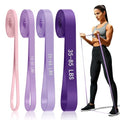 4-Level Resistance Bands for Working Out, Pull Up Assistance Bands - color: Purple Gradient