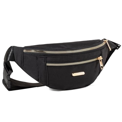 Fanny Pack Waist Pack for Women, Cross Body Bag Jogging Pouch Belt Bag for Outdoors Traveling Hiking - Black - color: Z Black