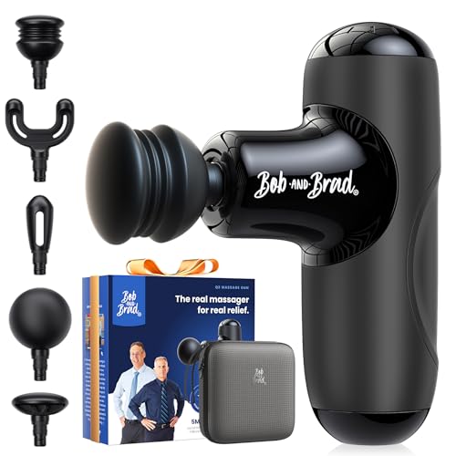 BOB AND BRAD Q2 Mini Massage Gun, Pocket-Sized, Small, Travel Essential - color: Classic Black