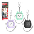 Personal Safety Alarm, VIGOROAD 3 Pack Loud 130dB Siren Emergency Panic Alarm with LED Light, Easy Pull Pin Keychain Self-Defense Security Alarm for Women, Seniors, Kids - color: Black/Purple/Green
