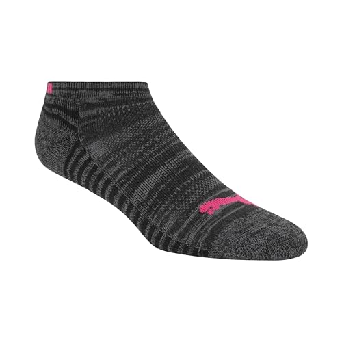 PUMA Women's Low Cut Socks (6-Pack) - color: Black/Pink