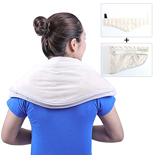 UNI-GO Moist Heat Pack, Neck 7"x24" Set with Terry Cover - size: Neck-7"x24" Set with Terry Cover