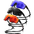 Polarized Sports Sunglasses Men Women for Running UV400 Protection - color: A3 Black/Orange/Dark Blue