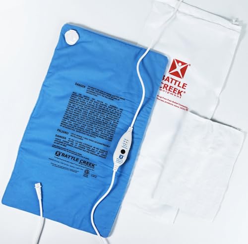 Battle Creek Welcome Relief Moist or Dry Heating Pad, 14" X 24", Washable, Fast-Heating - size: 14" x 24"