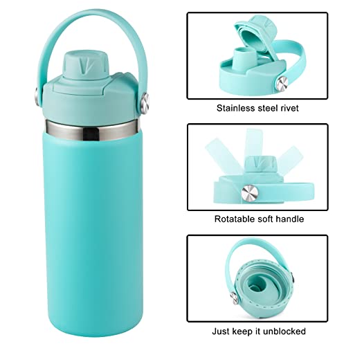 Lid for Hydro Flask 32 40 oz Wide Mouth, Replacement Lids Compatible with Hydro Flask Wide Mouth Water Bottle, Top Spout Lid with Handle, Wide Mouth Lid Chug Cap Accessories - color: Alpine - 1 Pack