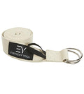 Everyday Yoga Strap with Metal D-Ring Athletic Stretching, 6ft/8ft/10ft - color: Natural, size: 6 Foot