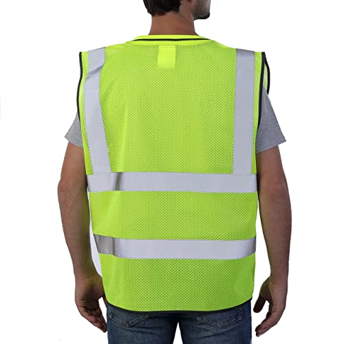 Neopelta Reflective Safety Vest for Men Women with Pockets, Yellow Mesh S - color: Yellow, size: Small