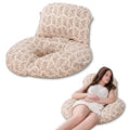 INSEN Wedge Pillow Set for Sleeping and After Surgery, Use for Acid Reflux, Reading and Relaxing, Headboard Pillow for Sitting in Bed, Brown Flower - color: Brown Flower