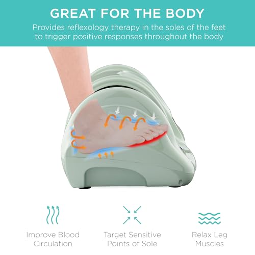 Best Choice Products Shiatsu Foot Massager with Remote Control, Sage - color: Sage