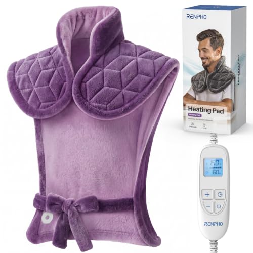 RENPHO Weighted Heating Pad for Neck, Shoulders & Back, Christmas Gift - color: Violet