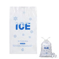 100 PACK 5 lb. Plastic Drawstring Ice Bags 9 x 17 Inch Heavy-Duty - style: 9x17inch(100pack)