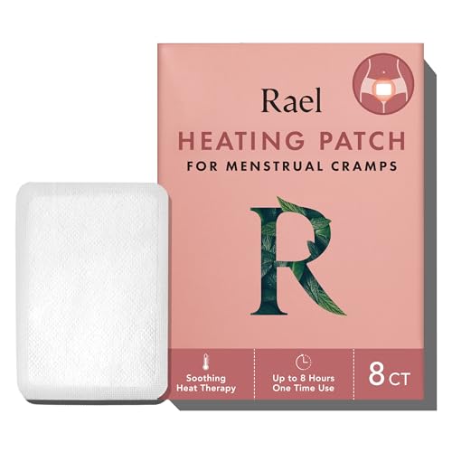 Rael Thin Herbal Heating Patches, Feminine Period Care for Cramps (8 Ct) - size: Small (8 Count)