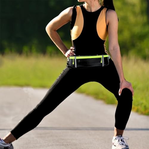 Slim Running Belt for Women & Men, Adjustable Waist Pack for Phone, Keys, Cards, and Cash. Ideal Fanny Pack During the Running, Workouts, Hiking and Travel
