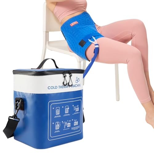 Cold Therapy Machine for Hip Post Surgery with Leak-Proof Hip Pad