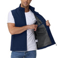 Eisctnd Mens Lightweight Quick Dry Vest Sleeveless Outerwear Utility Jacket - color: Darkblue, size: Medium
