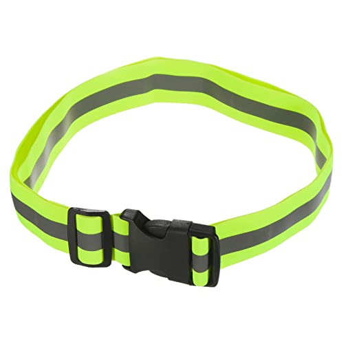 MECCANIXITY Reflective Belt Bands High Visibility Gear - color: Light Yellow, size: 24x1.6 Inch