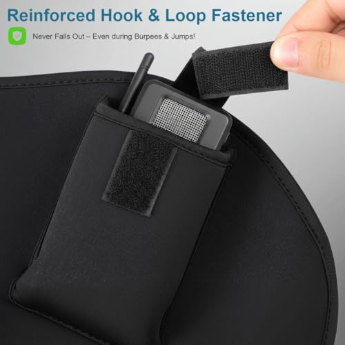 YARNOW Mic Belt Neoprene Transmitter Holder Black