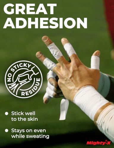 Premium White Athletic Tape for Injuries - 3 Pack with Pre-wrap - Easy Tear & No Sticky Residue - Sports Zinc Oxide Tape - Ankle, Wrist, Fingers - Ideal for Soccer, Gymnastics, Boxing