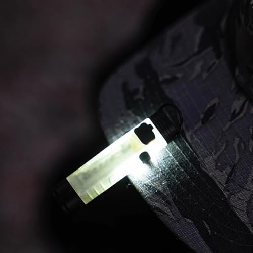 Rechargeable Keychain Flashlight USB C Rechargeable Flashlight with Magnetic Hook Portable Mini LED Flashlight with Pocket Clip Suitable for Camping Hiking and Emergency Travel (1, Amber) - color: Amber