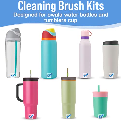 XANGNIER Water Bottle Cleaner Brush Set for Owala 24oz/32oz/40oz Cup,5 Pcs - size: 5 pack