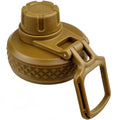 DEFUNX Water Bottle Lid Replacement Spout Top for Wide Mouth Water Bottle 22/24/32/40/64 Oz Cap Suitable for Mouth Opening 2.25 in Coyote Brown - color: Coyote Brown