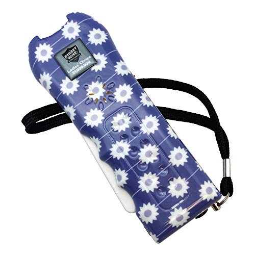 Streetwise Ladies’ Choice Stun Gun for Women - Rechargeable Device with Alarm, LED Flashlight, Safety Disable Pin & Built-in Charger - Personal Safety Tool with Holster & Lanyard - style: Daisy