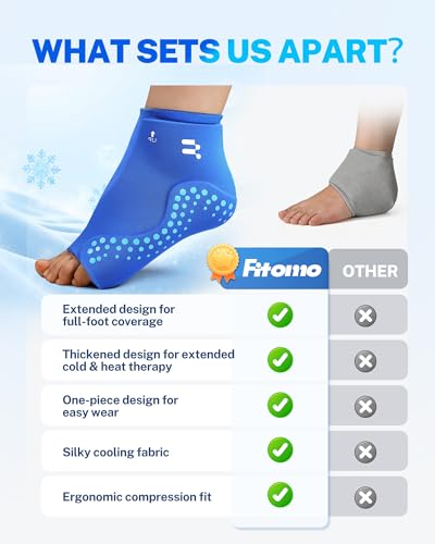 Ankle Ice Pack Wrap, Hands Free for Sprained Ankle & Swelling, XL - size: XL