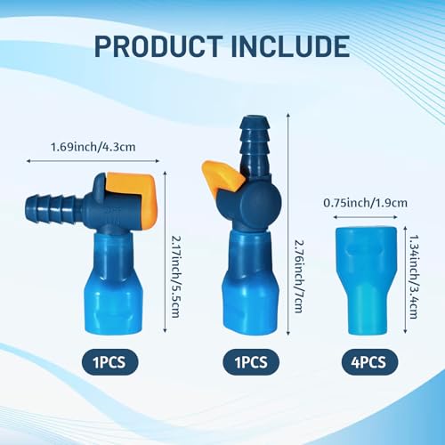 6PCS Bite Valve Mouthpiece Replacement for Water Hydration Bladder
