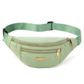 Fanny Pack Crossbody Bags for Women, Waist Pack Belt Bag Cross Body Purse for Running Sports Travel Hiking - Light Green - color: D Light Green