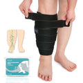 Sylong® Swelling Edema Calf Compression Wrap Adjustable Sleeve For Lower Leg Lymphedema Circulation (4XL) - size: 4XL
