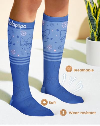 Cute Compression Socks for Women - color: Cartoon Design, size: XX-Large