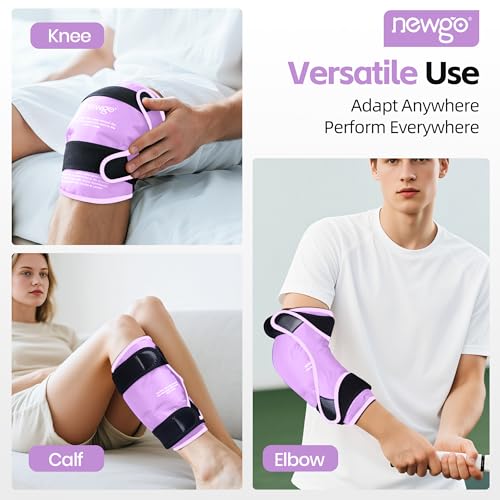 NEWGO Ice Pack for Knee Replacement Surgery, 360° Full Wrap, Purple - color: Regular Purple 1-pack