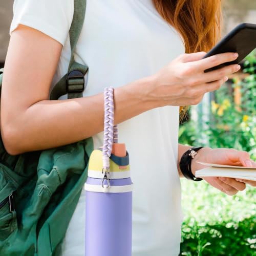 Water Bottle Handle Strap Compatible with Owala & Stanley Cups - color: Purple
