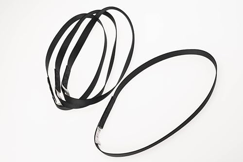 Q'Straint Q5-7584-L18 Webbing Loop Strap 18 Inch Length – Pack of 4, Black, Heavy-Duty Tie-Down Accessory Compatible with Wheelchair and Mobility Transport Systems