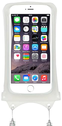 AquaVault Floating Waterproof Phone Pouch Case Universal for iPhone Android - color: White