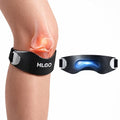 HLGO Silicone Patellar Tendon Support Knee Strap, Adjustable Patella Support Strap with Compression Cushion, Anti-Slip Knee Strap for Walking, Gym, Tennis & Daily Activities