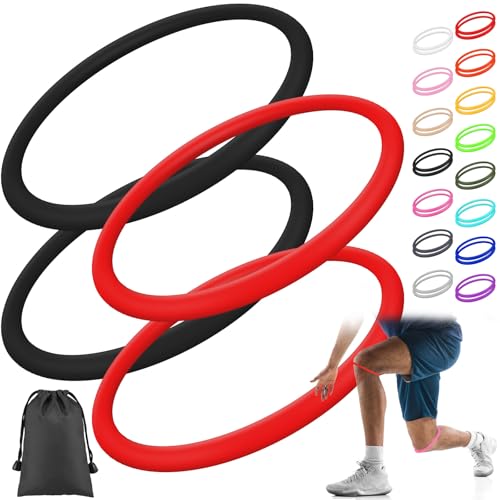 Foilswirl Patella Knee Band Basketball Knee Strap,4,Black and Red,M - color: Black and Red, size: M